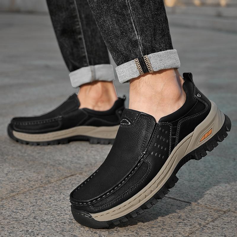 Handmade Shoes Genuine Leather Casual Shoe for Men Flat Platform Walking Outdoor Footwear Loafers