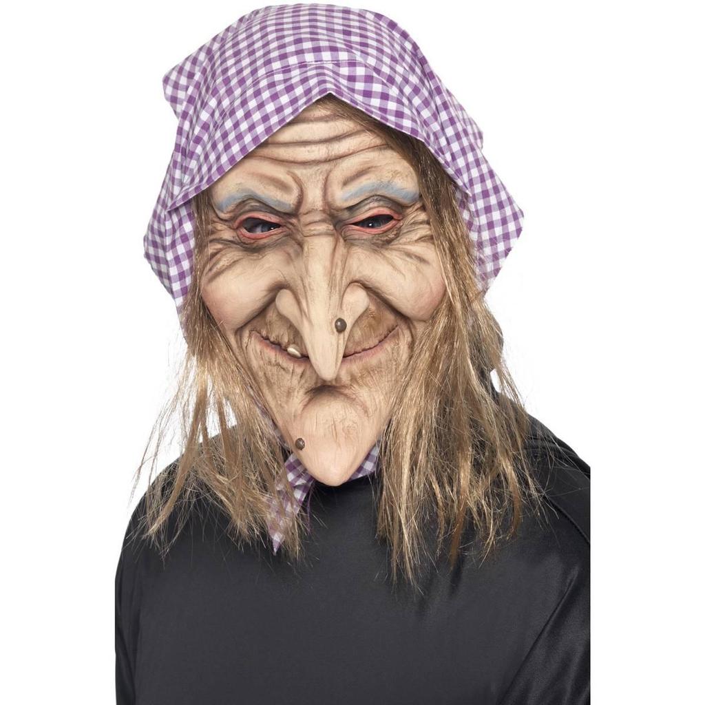 Smiffys Unisex Adult Old Witch Overhead Mask