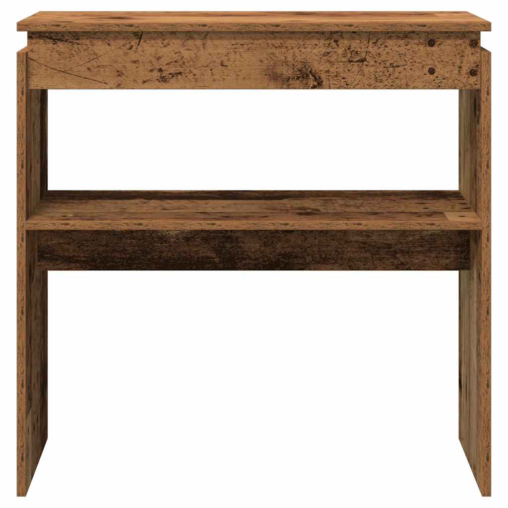 Console Table with Rustic Wood Look 80 x 30 x 80 cm Engineered Wood