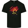 Zerrissene Angola Flagge Angolanischer Tag Fußball Kinder T-Shirt Kinder