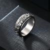 Vintage Odin Norse Viking Rune Rings For Men Women Viking Stainless Steel Spinner Fidgets Ring Retro Rock Party Jewelry Gift