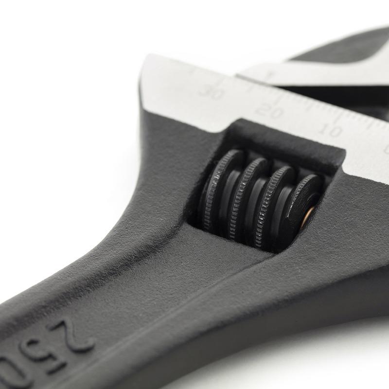 Professional Heavy Duty Adjustable Wrench with Large Jaw Manual Repair Tool Electrophoresis Coating