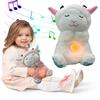 Little Lamb Comfort Doll with Music Lights Rhythmic Breathing Motion Plush Stuffed Animal Musical Baby Toy for Newborn Infants
