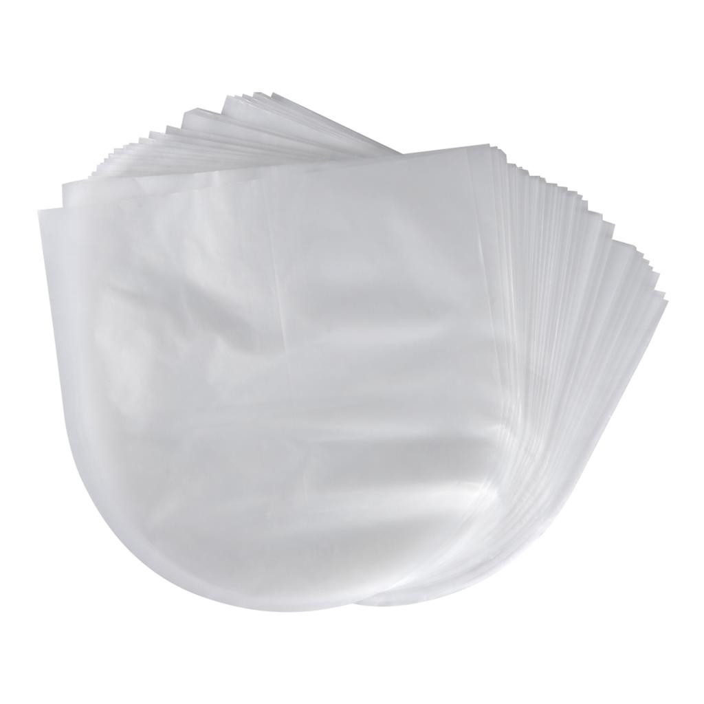 50Pcs 12in PE Anti Static Vinyl Record Protective Bag for Lp LD Anti Scratch Wear Resistant