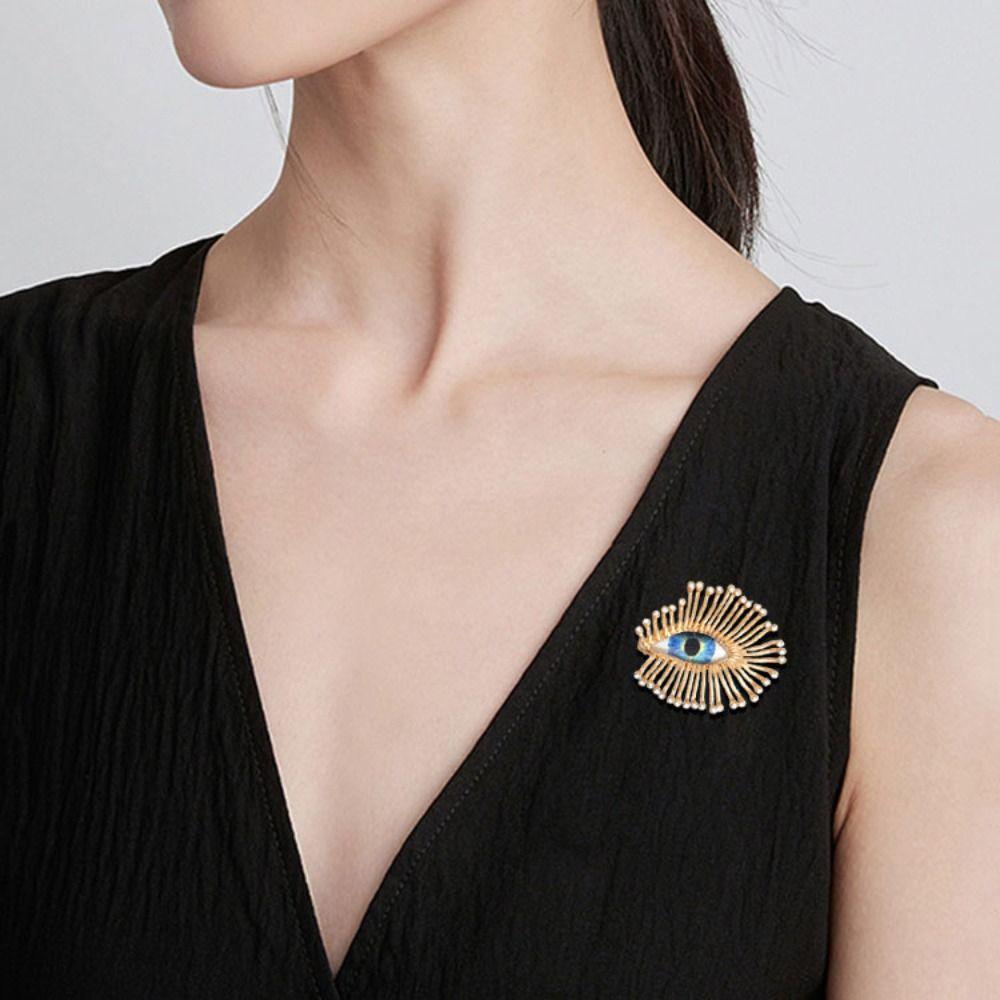 Dekoration Luxus Anstecknadel Kristall Anhänger Strassstein Auge Broschen Teufelsauge Anstecknadeln Geschenke