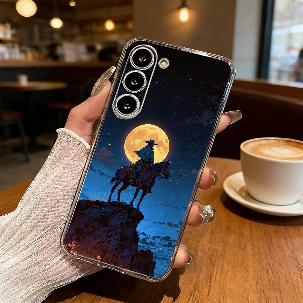 R-Red D-Dead Redemption RDR 2 Phone Case For Samsung Galaxy S24 S25 S23 S22 S21 Plus S24 S25 Transparent Cover Case