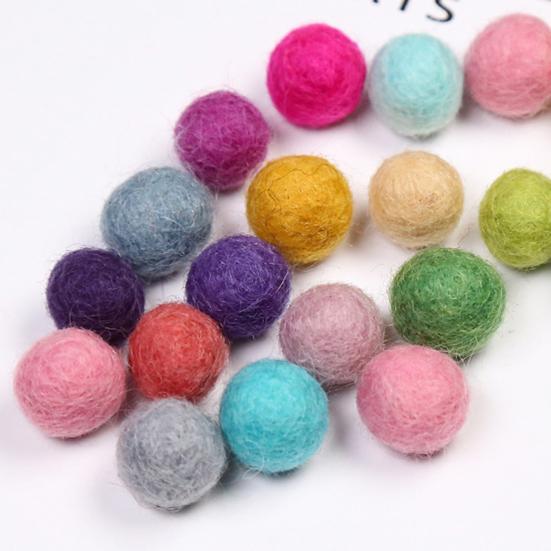 10 Stück 15mm Filzpompons Dekorativ Handgemacht Lustig Handgefertigt DIY Wollfilz