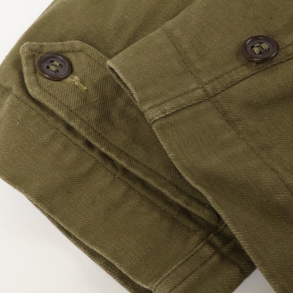 Vintage 1940s French Army Khaki Early Model M-47 Jacket Jacket 26 khakiUsed