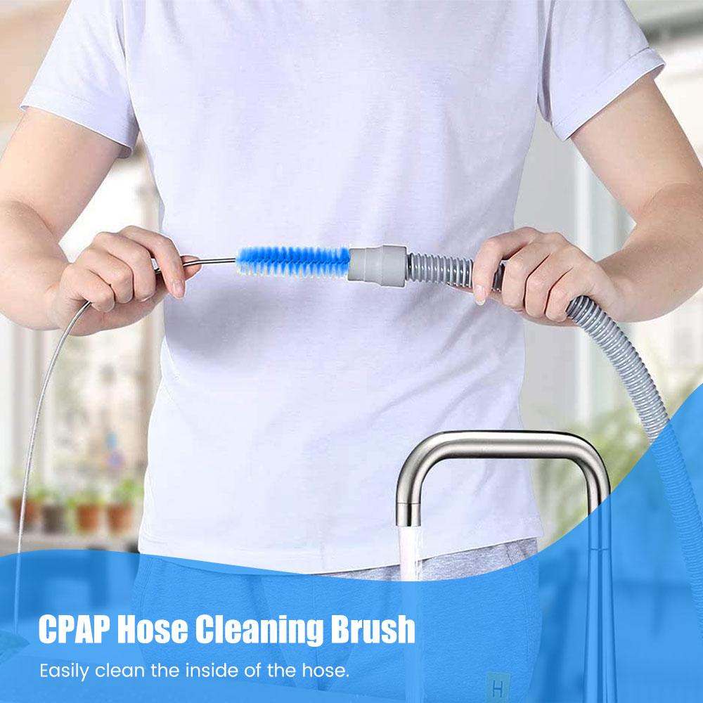 CPAP Cleaning Kit for CPAP Hose and Mask with Brush and Collapsible Wash Basin Bucket Tub - Essential Care Kit for CPAP Users