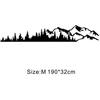 2PCS Car Side Body Tree Mountain Forest Graphic Sticker Vinyl Decal Waterproof
