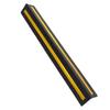 Garage Wall Corner Guard 80cm Long Rubber Compression Resistant Reflective Wall Edge Protector Black