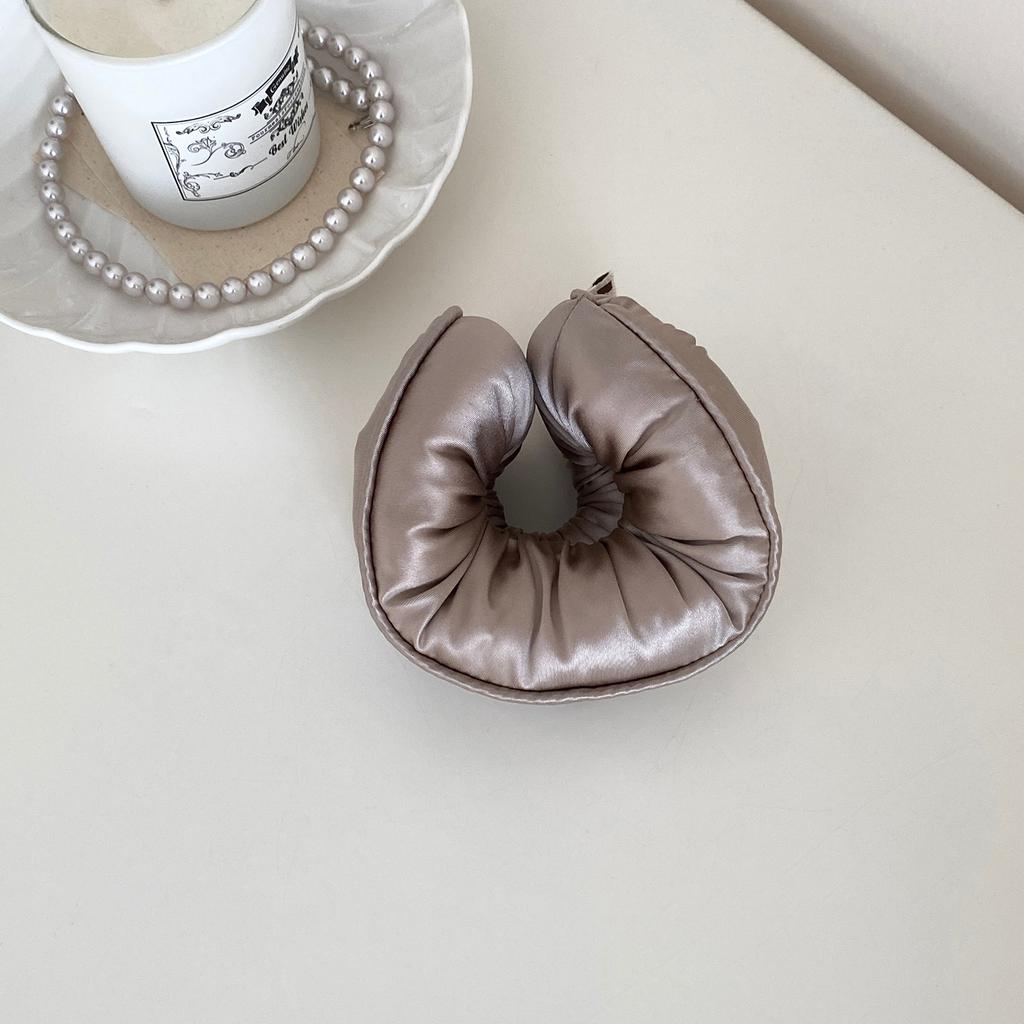 Sponge Sleep Elastic Ponytail Holder Hair Scrunchies for Women Hair Accessories Girls Soft Solid Satin Filled Cotton Big Bands