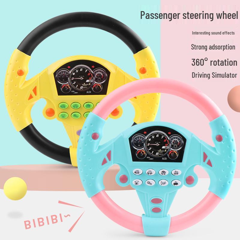 Cross-Border Educational Music Steering Wheel Toy for Little Boys