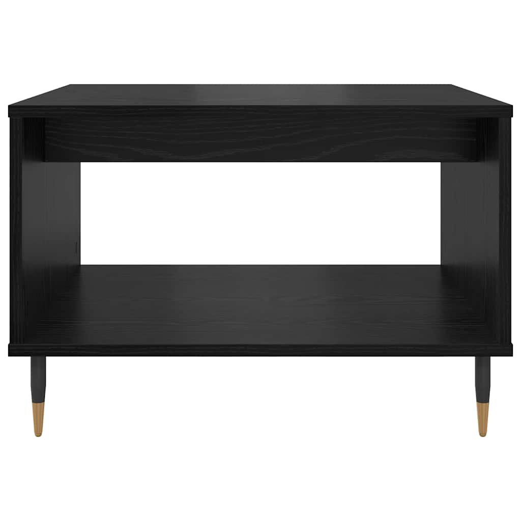 Coffee Table Black Oak Look 60 x 50 x 40 cm Wood Based Material
