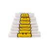 White Smiling Face PE Shopping & Takeaway Bags