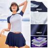 ANTA slim waist split swimsuit for women, conservative and slimming, covering the belly, sun protection, anti light speed drying, short swimsuit
