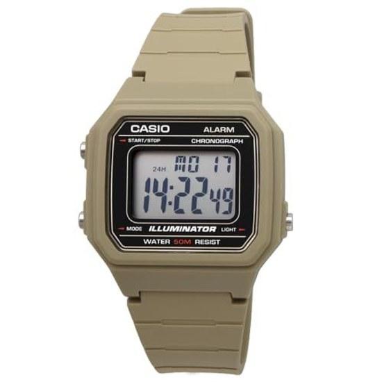CASIO Standard Digital Mens Watch W-217H-5AV Khaki Overseas Model