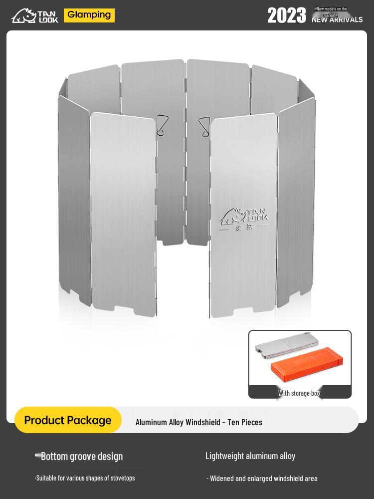 Camping Stove Windshield: Outdoor Windproof Magnetic Screen
