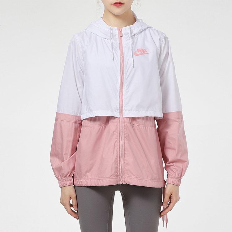 Nike Jackets Women's White Hooded Moderate Other AJ2983-109