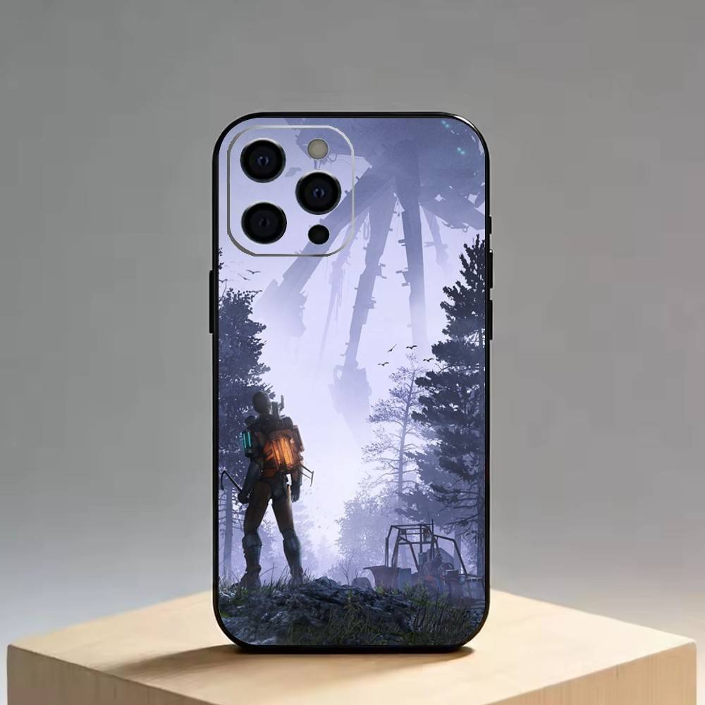 Half-Life Phone Case For iPhone 17,16,15,14,13,12,11 Plus,Pro Max,XS,Soft Silicone Black Cover