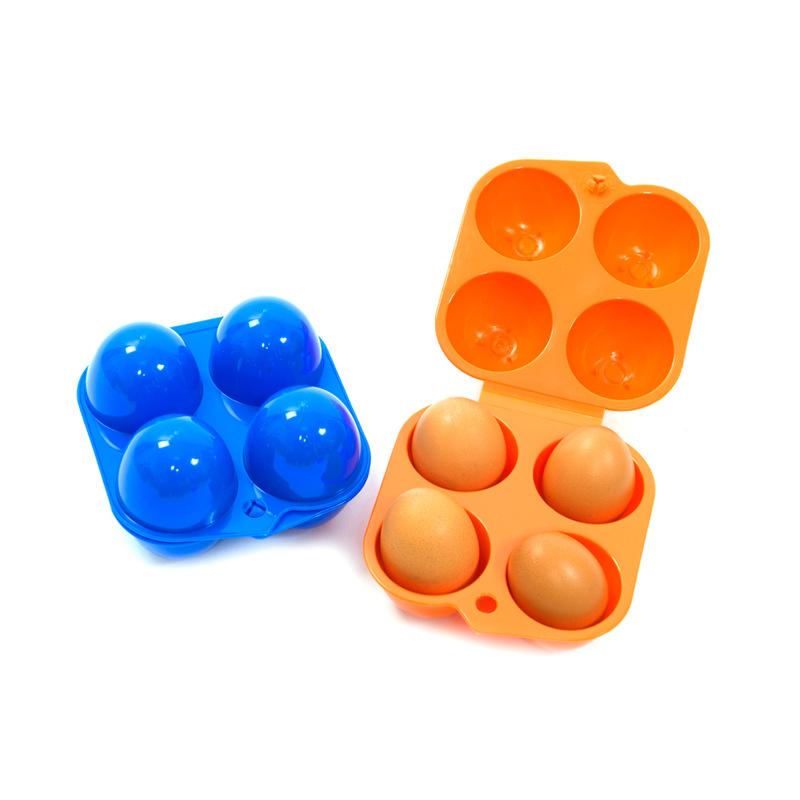 6 Grids Portable Egg Storage Box Container Plastic Egg Holder For Outdoor Camping Picnic Eggs Box Case Kitchen Organizer