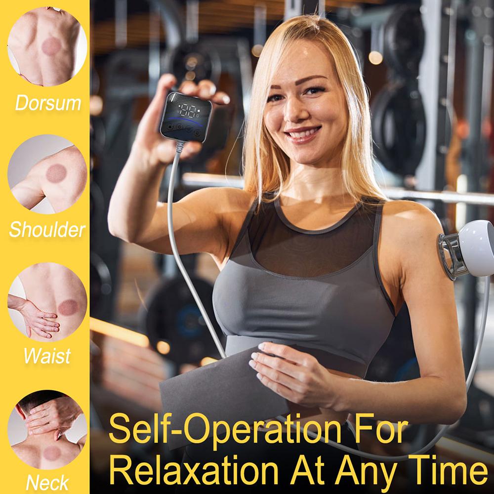 Electric Cupping Smart Vacuum Cupping Visual Remote Control with Cable Can Puller Self-Controlled Cupping Instrument Massage