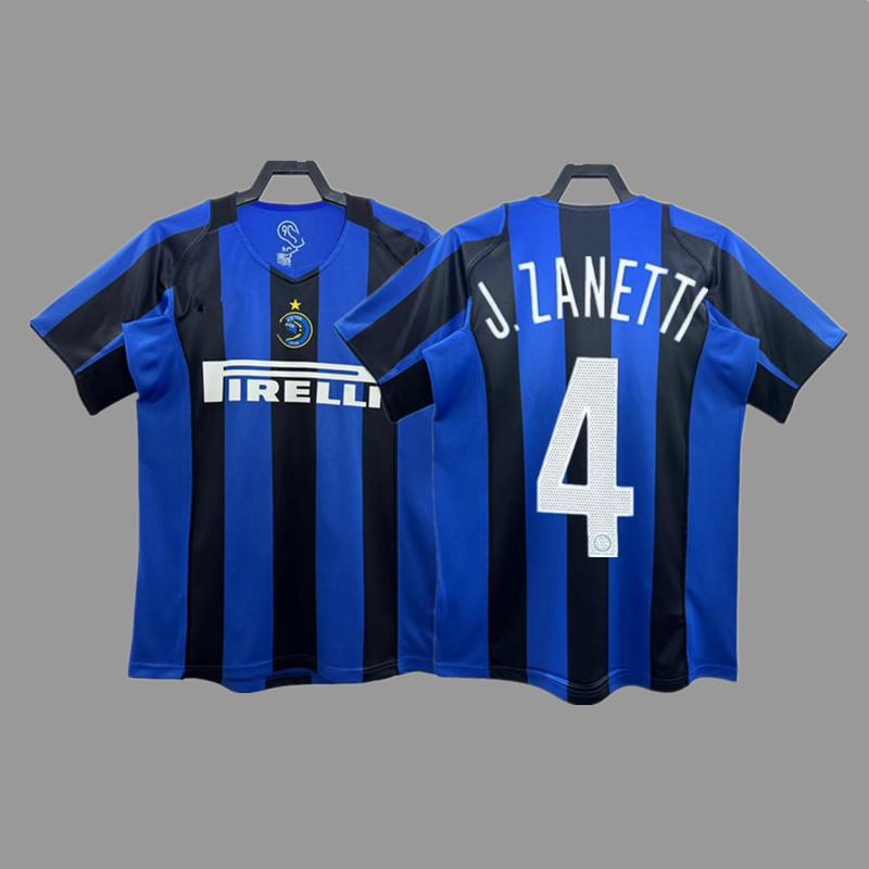 Inter Retro Jersey Football Jersey Classic Baggio Ronaldo Zanetti Figo Adriano Jersey