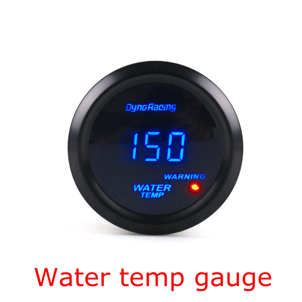2" 52mm Car Digital Turbo Boost Gauge PSI BAR Water Temp Oil Temp Oil Pressure Gauge Voltmeter EGT Tachometer Rpm Gauge Meter