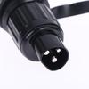Tomada de Reboque de 12V com 3 Pinos Conector de Plugue Plano Plástico Conector de Cabo para Carro Europeu Tomada Plugue de Alimentação para Reboque Caminhão