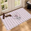 Cute Pink Esther Bunny Entrance Door Mat Washable Non-Slip Living Room Sofa Chairs Area Mat Kitchen Welcome Doormat