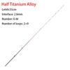 Fiberglass/Carbon Half-titanium Fishing Rod Tip Retractable Half/All Titanium Alloy Carbon Fiber Spinning Ice Fishing