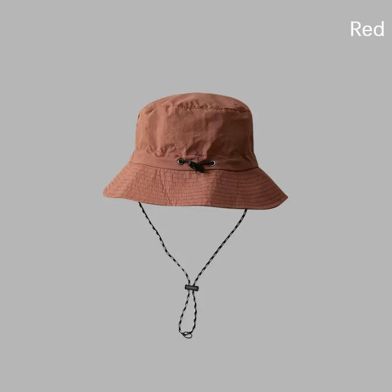 Foldable Waterproof Bucket Hat Packable Uv Protection Summer Hats Adjustable Beach Hat With Chin Strap
