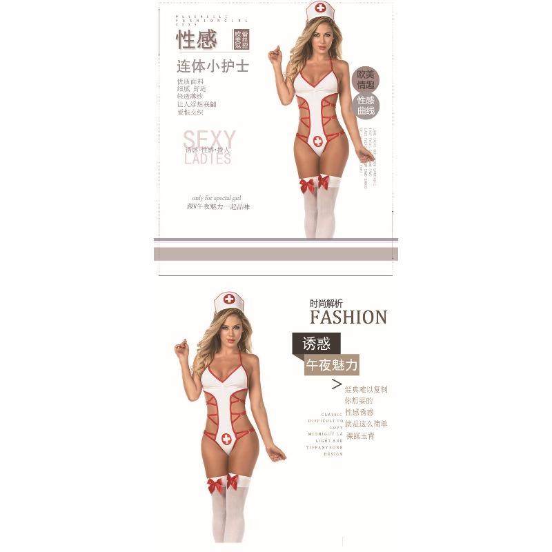Sex Underwear Cosplay Sex Nurse Uniform Seduction One-piece Three-point Nurse Suit
