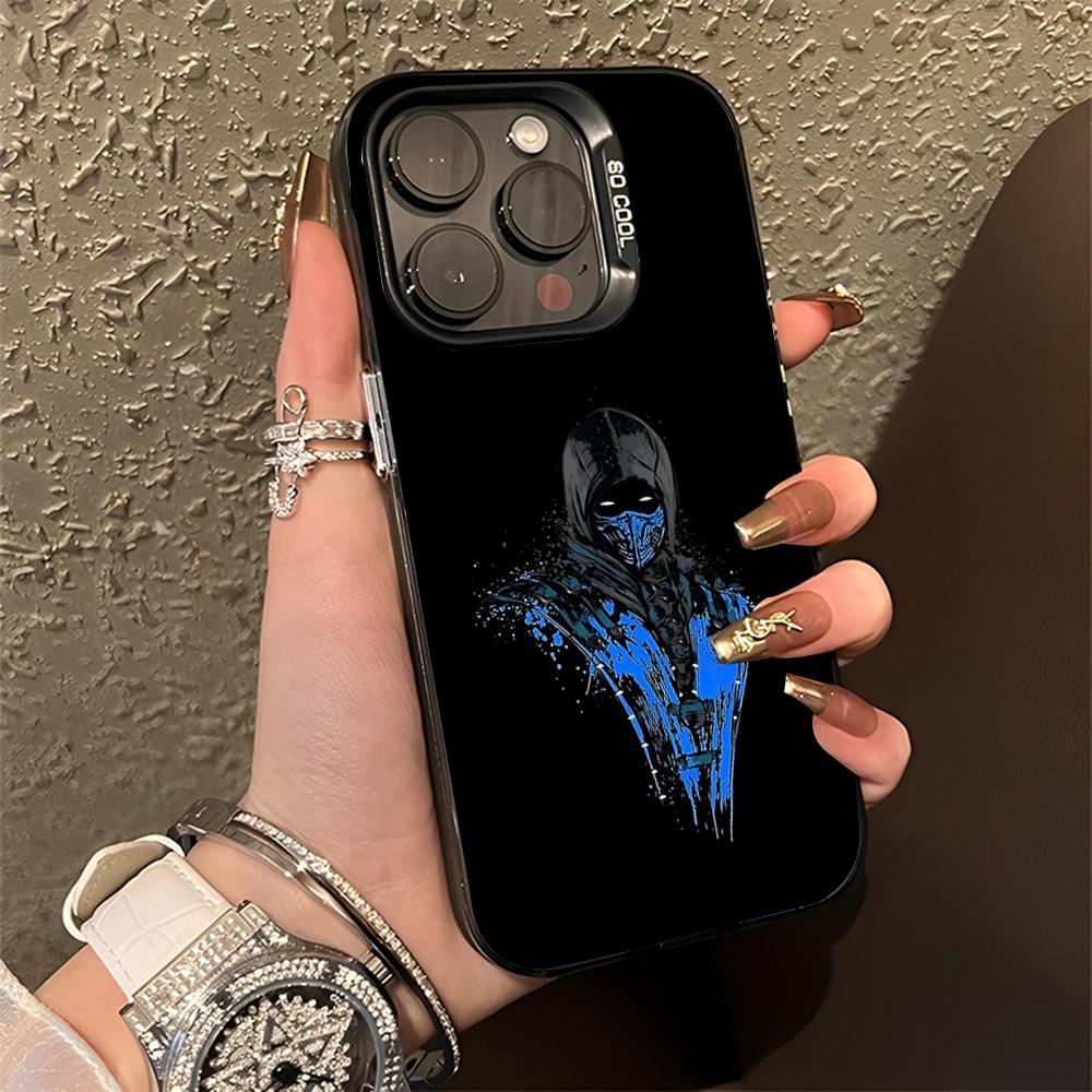 M-Mortal K-Kombat Logo Phone Case For iPhone 16,15,14,13,12,11,Pro,Max,Plus,Mini,XS,SE Anti Fall Black Matte Hard Bumper