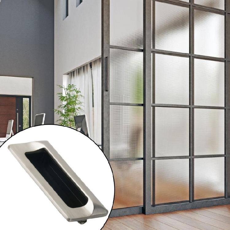 Metal Recessed Drawer Handles set Refined Steel Flush Mount Handles Recessed Handles Upgrades for Dressers & Cabinets