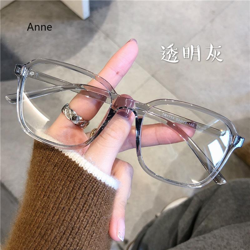 

Square Frame Myopia Glasses Men Women Anti-Blue Oversized Eyewear Unisex Luxury Clear Diopter Prescription Eyeglasses 0 To -6.0 0