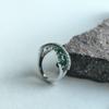 Серебряное кольцо с изумрудом nano 0.842ct, вес изделия 3,26 гр (2192152)