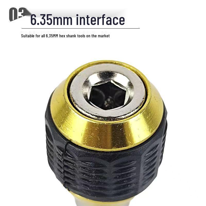 Hex Shank Quick Release Self-Locking Drill Extension Bit Holder