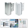 For Swing-in Doors Anti-theft Door Lock Door Reinforcement Lock White Spring-loaded Mechanism Child-safe Design