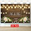 2D plane romantic and cozy wedding decoration suitable for weddings and various other events polyester fiber