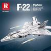 High-Quality Reobrix High-Quality 33020 Militaryf-22Fierce High-Quality Stealth High-Quality Fighter High-Quality Simulation High-Quality Building