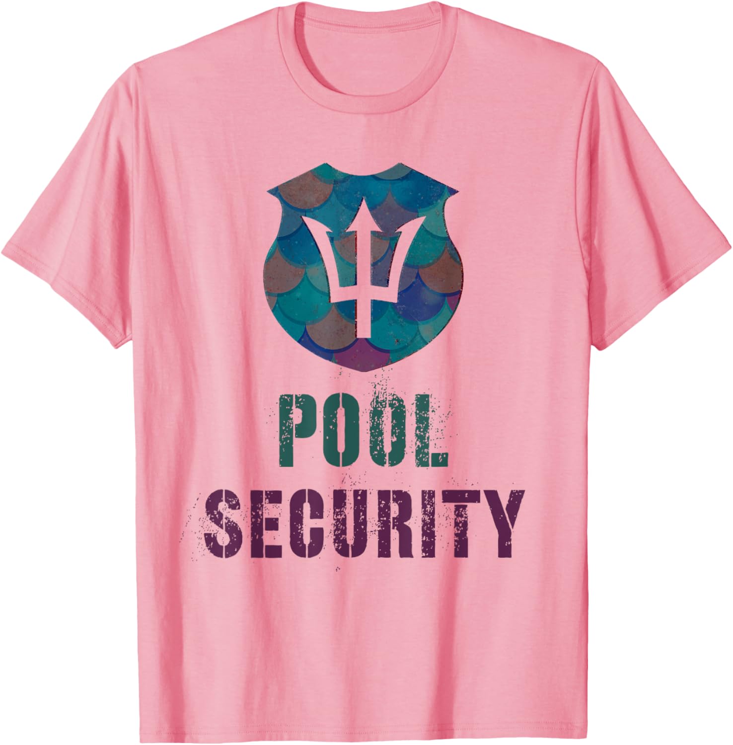 Funny POOL SECURITY Off Duty Mermaid Mom Lifeguards Mermom T-Shirt S