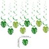 Green Themed Birthday Party Decoration Green Leaf Turtle Leaf Spiral Disc Latte Honeycomb Ball Set