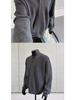 2025 Autumn/Winter Retro Casual V-Neck Men's Cardigan Sweater - Solid Color Knit Outerwear