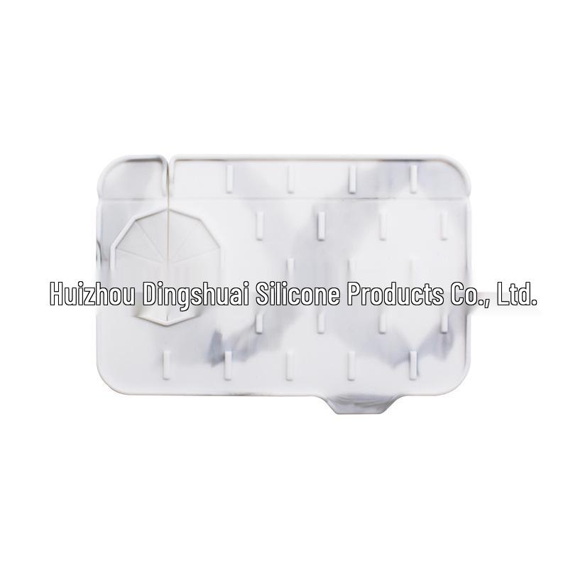 Dual-Sided Silicone Sink Mat: Splash-Proof, Quick-Dry, Kitchen & Bathroom Faucet Baffle.