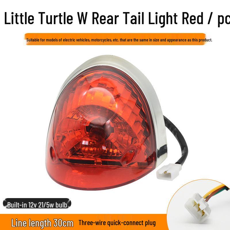 

Rear Tail Light Assembly for Small Turtle King Scooter & Electric Motorcycle