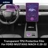 For FORD MUSTANG MACH-E 20-22 Car Interior Center Console Transparent TPU Protective Film Anti-scratch Repair Film Accessories