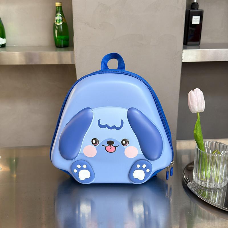 Playful And Lightweight Kids 3d Dog Backpack In Pink Brown Blue Purple For Use School