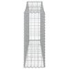 Vidaxl Kosze Gabionowe, 13 Szt, 200X30X80/100 Cm, Galwanizowane Żelazo