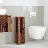 Bathroom Cabinet with Toilet Paper Holder Rustic Wood Look 20.5 X 22 X 72 Cm